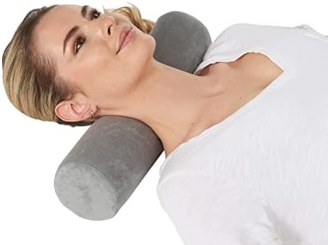 AllSett Health Firm Cervical Neck Roll Memory Foam Pillow, Bolster Pillow - Image 2