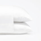 Cariloha Classic 2-Piece Twill Pillowcase Set | White | King | Viscose Material by Cariloha
