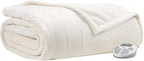 Serta Luxuriously Soft Plush Electric Blanket Fast Heating Cozy Cover, Safety - Image 6
