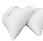 Precoco White Pillow Cases Standard Size-100% Cotton Pillowcase Covers by Precoco