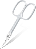 CGBE Cuticle Scissors Extra Fine Curved Blade, Super Slim Manicure Scissors by CGBE