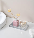 2PCS 7.87” L x 3.93” W Silicone Soap Dispenser Trays, Bathroom Sink Vanity Tray - Image 5