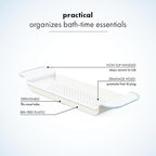 madesmart Expandable Bath Shelf, Adjustable Bathtub Tray - Image 6