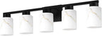 5-Light Bathroom Light Fixtures, Modern Vanity Lights, Living Room, E26 Base - Image 8