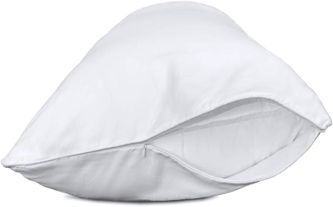 Precoco Body Pillow Pillowcase, 100% Cotton White Body Pillow Cover by Precoco