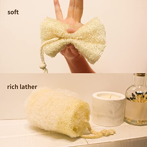 6Pack Luffa Sponges Gentle Exfoliating Body Scrubber - Image 2
