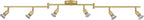 Globe Electric 57505 Payton 6-Light Foldable Track Lighting, Painted Brass by GlobeElectric