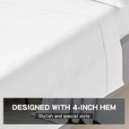 Mattress-Homes King 100% Egyptian Cotton Top Sheet 1Pcs, Cool & Breathable - Image 8