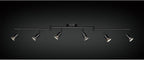 Globe Electric 59693 6-Light Foldable Track Lighting Kit, Matte Black Finish - Image 5