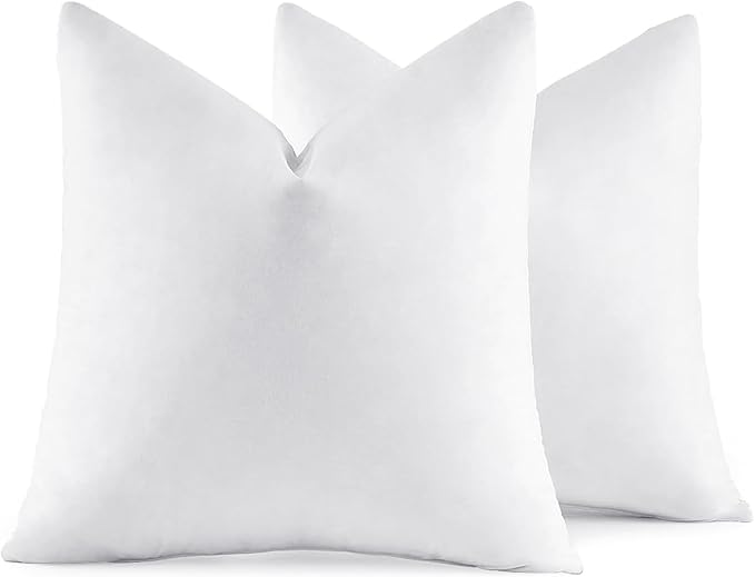 MIULEE 24x24 Euro Pillow Inserts, Decorative Fluffy Throw Pillow Inserts Cotton by MIULEE