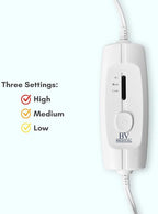 Heating Pad with Three Heat Settings W/No Auto Shut Off/12" X 24" - Image 2