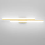 Ralbay 40" Modern LED Gold Vanity Lights 40W Frosted Aluminum Gold Bathroom by RalbayLighting