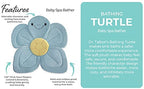 Nuby Turtle Baby Bath Cushion for Bathtub or Sink, Soft and Easy to Dry Fabric - Image 9