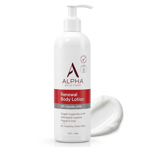 Alpha Skin Care Revitalizing Body Lotion, 12% Glycolic AHA, Simple & Effective by AlphaSkin