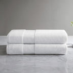 Madison Park Turkish Bath Towel Set 100% Cotton Bath Towel 600GSM Oversized - Image 2