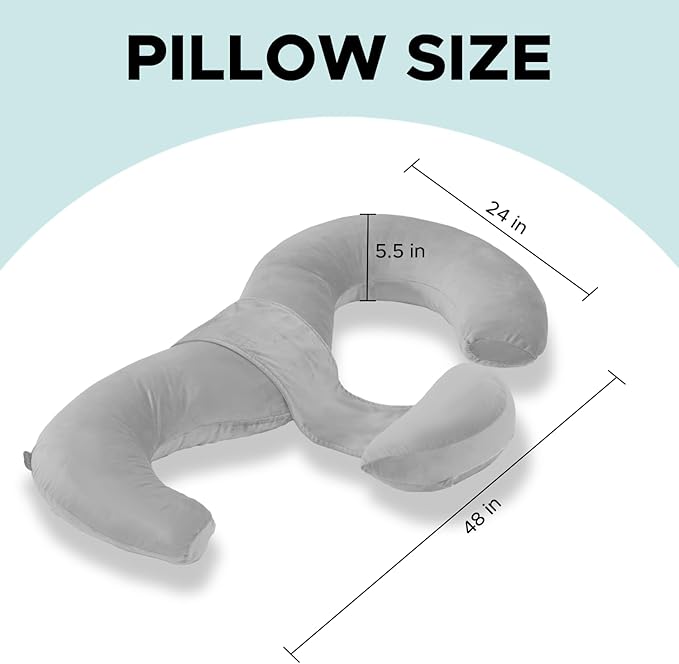 Pregnancy Pillows for Sleeping, E Shaped Maternity Pillow for Pregnant Women - Image 8