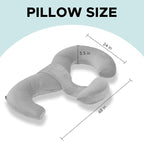 Pregnancy Pillows for Sleeping, E Shaped Maternity Pillow for Pregnant Women - Image 8