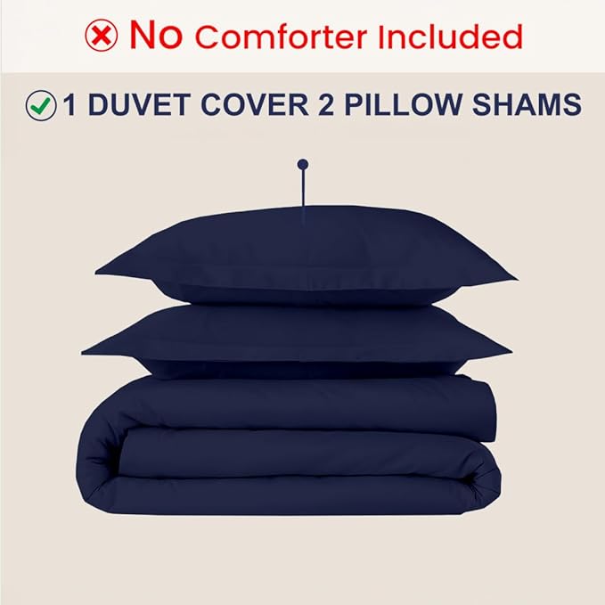 Kotton Culture 3 Pc 120"x120" Duvet Cover Set Super King Plus/Super Oversize - Image 2