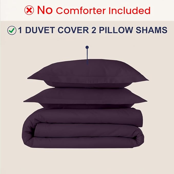 Kotton Culture 3 Pc Duvet Cover King Size Set-100% Egyptian Cotton 600 Thread - Image 2