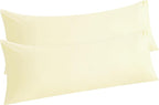 NTBAY Body Pillow Cases Set of 2, 2 Pack Brushed Microfiber 20x54 Pillow Cases by NTBAY