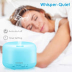 URPOWER Upgraded 500ML Essential Oil Diffuser Humidifiers Ultrasonic - Image 3