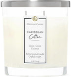 Colonial Candle Caribbean Cotton Scented Candle Jar, Highly Fragranced Candles by ColonialCandle