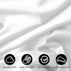 AUAUY 2 Pack Satin Silk Pillowcase, 19.69x31.50inches Silk Pillowcases - Image 3