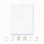 King Size Flat Sheet Only, Soft 300 Thread Count 100% Cotton Flat Sheets - Image 3