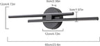 EDISLIVE Dimmable Modern LED Vanity Light Fixtures Bathroom Vanity Wall Lighting - Image 4