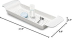 madesmart Expandable Bath Shelf, Adjustable Bathtub Tray - Image 4
