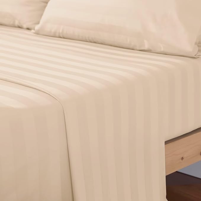 2-Pack Cotton Cal King Flat Sheet Only, 600 Thread Count 100% Egyptian Cotton - Image 6