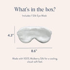 Brooklinen Silk Eye Mask for Sleeping – Ivory, 100% Mulberry Silk Sleep Mask - Image 2