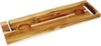 EcoDecors Eleganto 30" Live Edge Solid Teak Bath Caddy Tray - Image 9