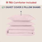 Kotton Culture 3 Pc Duvet Cover King Size Set-100% Egyptian Cotton 600 Thread - Image 2