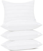 downluxe Standard Size Pillows Set of 4 – Premium Down Alternative Bed Pillows by Downluxe