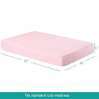 Biloban Crib Sheets Fitted, 2 Pack Sheet Fits Standard Crib Mattress, Neutral - Image 3