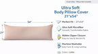 EVOLIVE Body Pillow Cover 21"x54", Ultra Soft Microfiber Pillowcase - Image 2