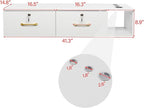 Wall Mount Styling Station for Hair Stylist, Wooden Hair Salon Station Storage - Image 3