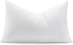 puredown® 12x20 Feather Down Pillow Insert, 1 Pack Lumbar Pillow Insert by Puredown