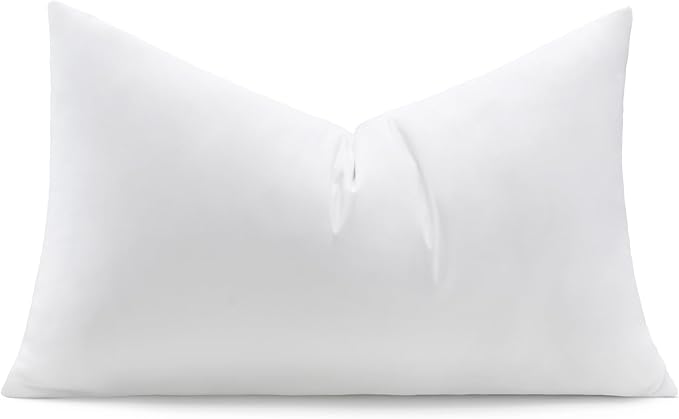 puredown® 14x22 Feather Down Pillow Insert, 1 Pack Lumbar Throw Pillow Insert by Puredown