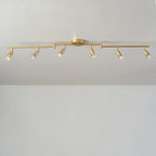 Globe Electric 57505 Payton 6-Light Foldable Track Lighting, Painted Brass - Image 6