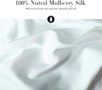 Jocoku 100% Mulberry Silk Pillowcases Set of 2 - Image 2