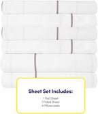 Queen Sheets Window Pane White - Image 4