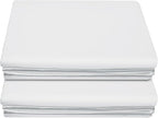Lirex 2-Pack Queen Size Flat Sheet Set, Ultra-Soft Brushed 1800 Microfiber by Lirex