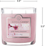 Colonial Candle Pink Cherry Blossom Scented Jar Candle, 2 Wick, 3.5 oz - Image 5