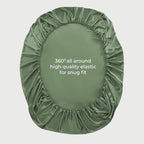LINENWALAS Fitted Sheet Only Viscose Derived from Bamboo, Bottom Sheet - Image 5