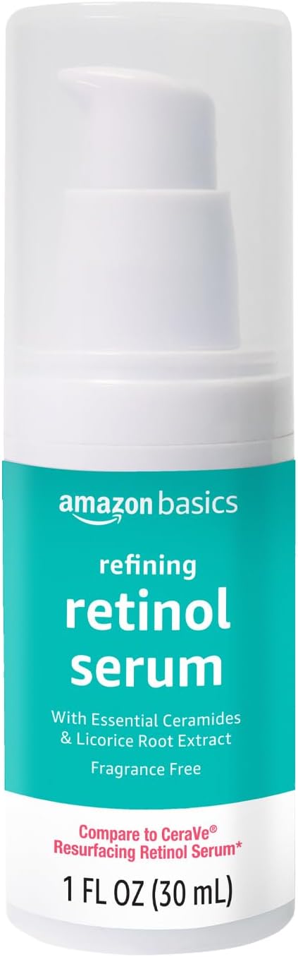 Amazon Basics Retinol Serum for Face, Pore Minimizer, Fast Absorbing Formula - Image 2