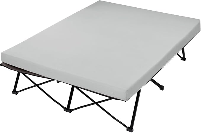 CYMULA Camping Cot Mattress 2in Memory Foam Sleeping Pad, Soft Warm Non-Slip by CYMULA