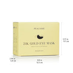 PEAUAMIE Under Eye Patchs 24k Gold Eye Mask and Hyaluronic Acid and Rose - Image 7