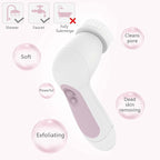 Waterproof Facial Cleansing Spin Brush Set - Image 6